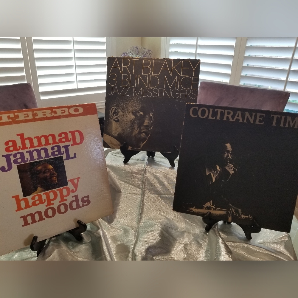 3 Vinyls-Lp's by J. Coltrane, A.Jamal & A Blakey